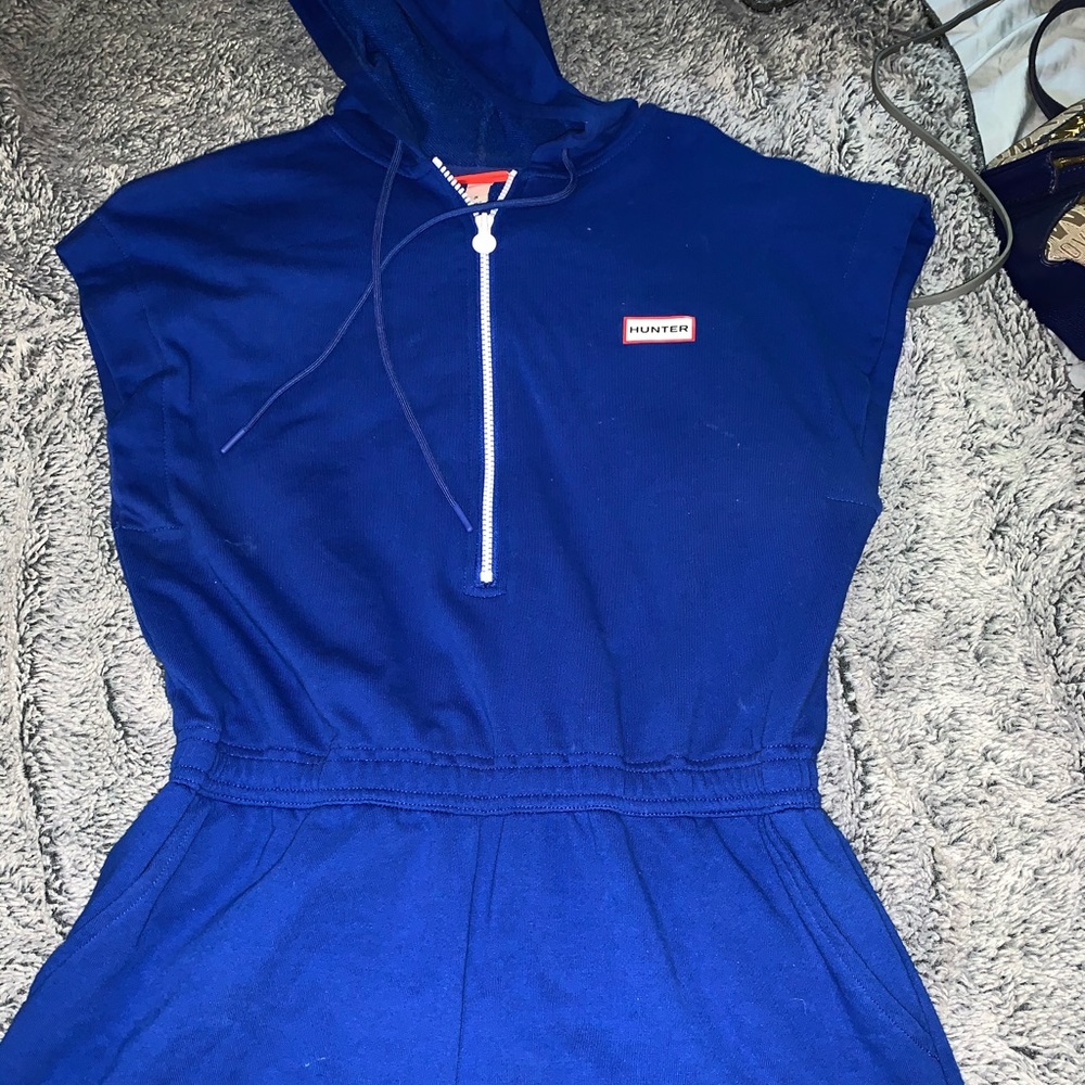 Blue sporty romper
